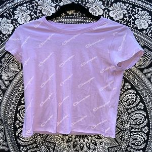 Purple champion crop top
